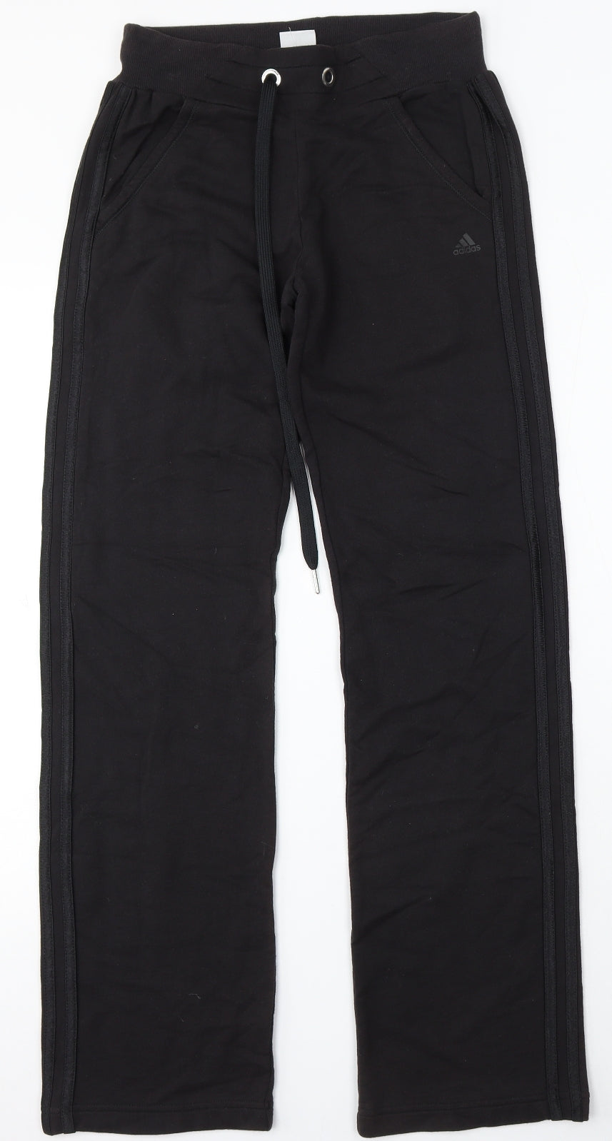 adidas Womens Brown Cotton Jogger Trousers Size 8 L32 in Regular Drawstring