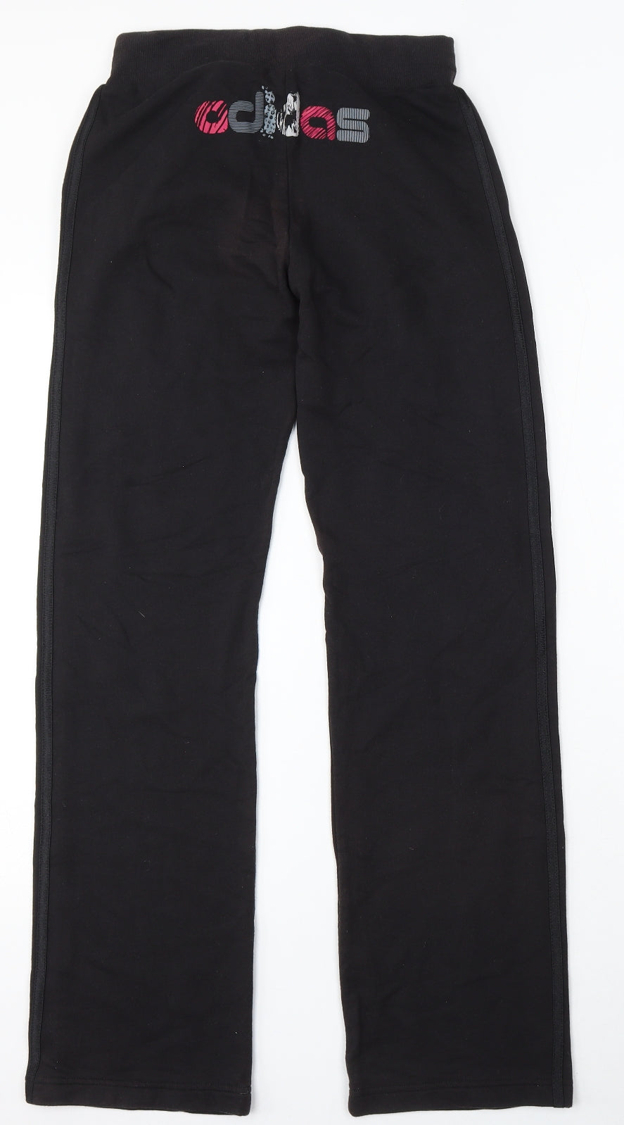 adidas Womens Brown Cotton Jogger Trousers Size 8 L32 in Regular Drawstring