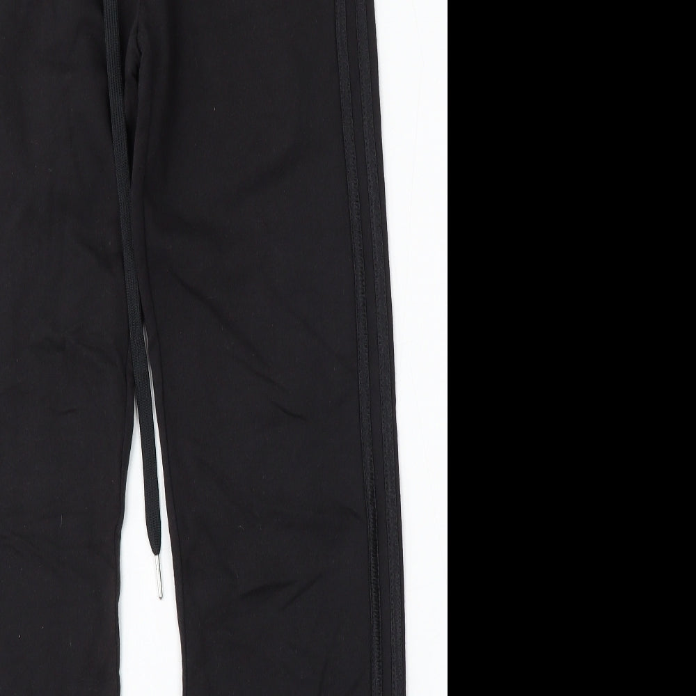 adidas Womens Brown Cotton Jogger Trousers Size 8 L32 in Regular Drawstring