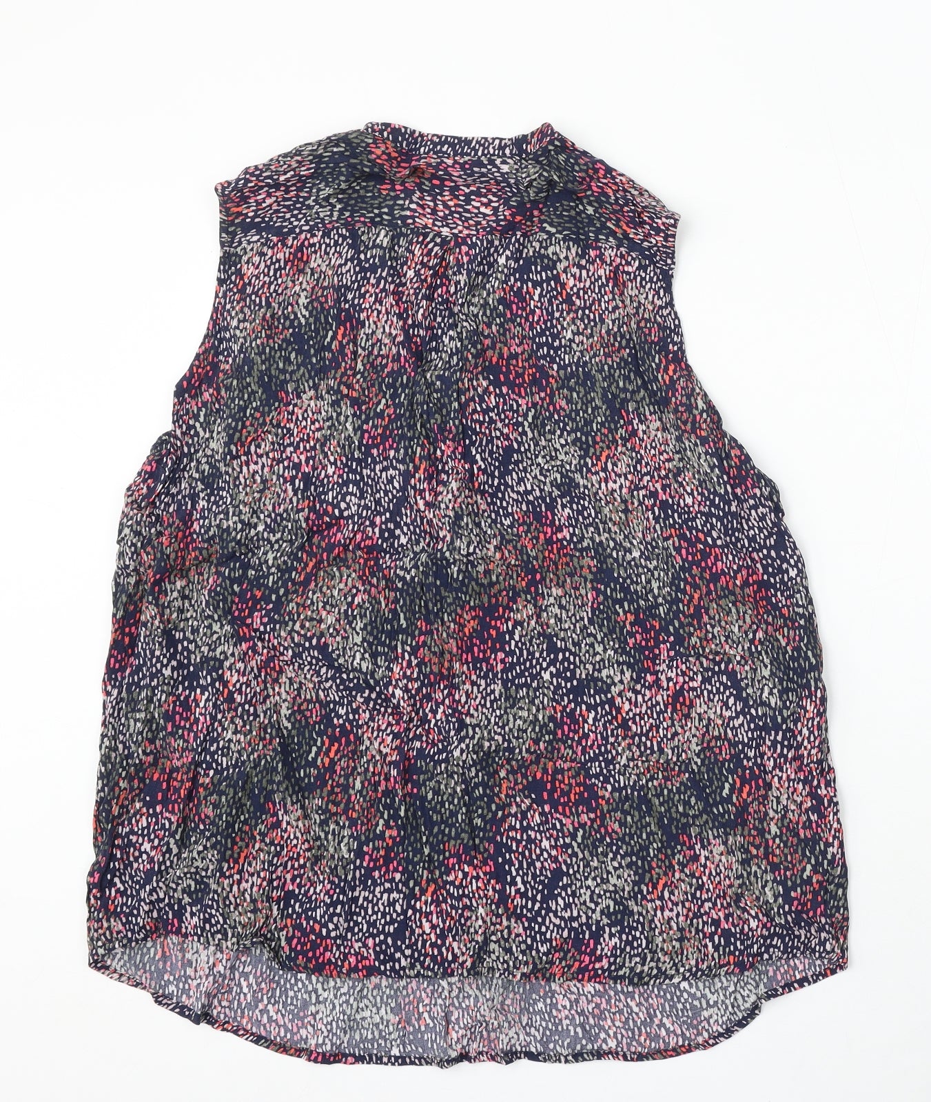 Joules Womens Multicoloured Floral Viscose Basic Blouse Size L V-Neck