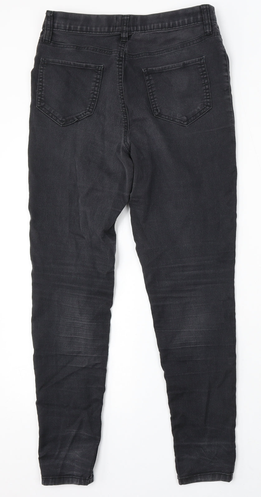 F&F Womens Grey Cotton Jegging Jeans Size 12 L29 in Regular