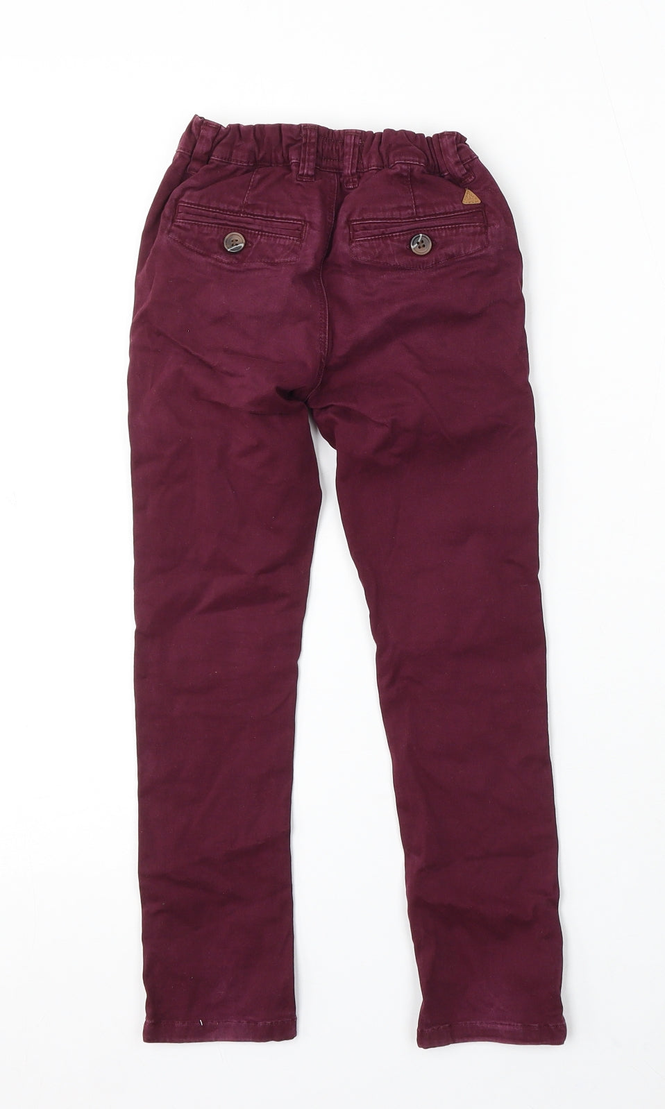 NEXT Boys Purple Cotton Skinny Jeans Size 4-5 Years Regular Button