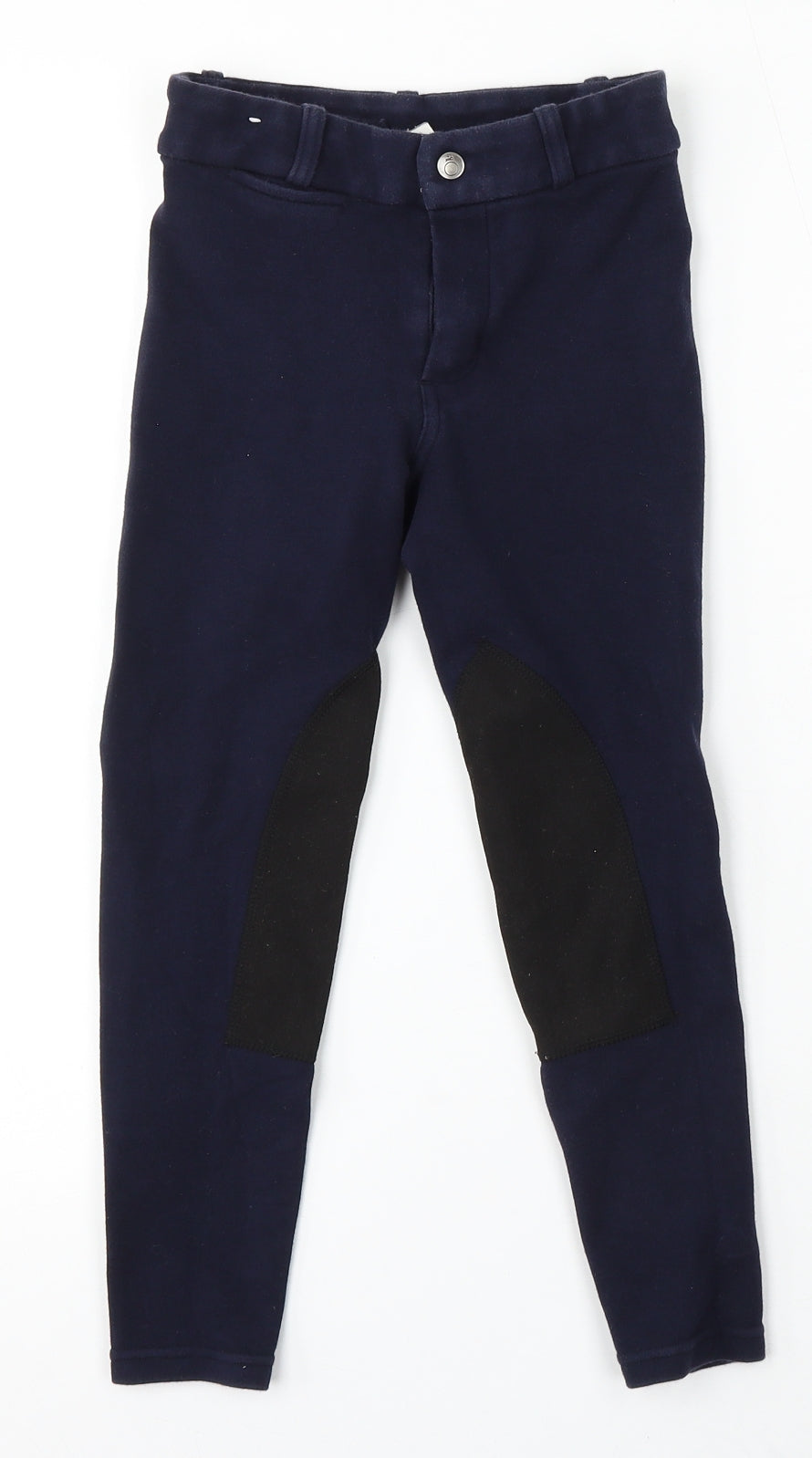 DECATHLON Boys Blue Cotton Jegging Trousers Size 8 Years Regular Snap - Jodphur