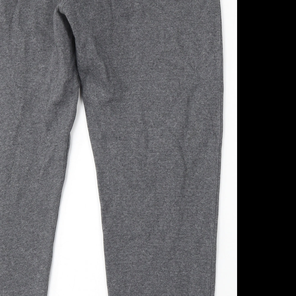 Nike Mens Grey Cotton Jogger Trousers Size XL L31 in Regular Tie