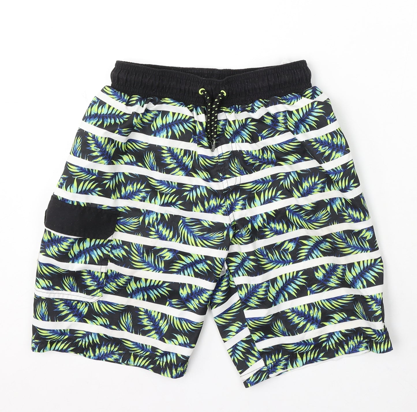 Primark Boys Multicoloured Geometric Polyester Sweat Shorts Size 12-13 Years Regular Drawstring