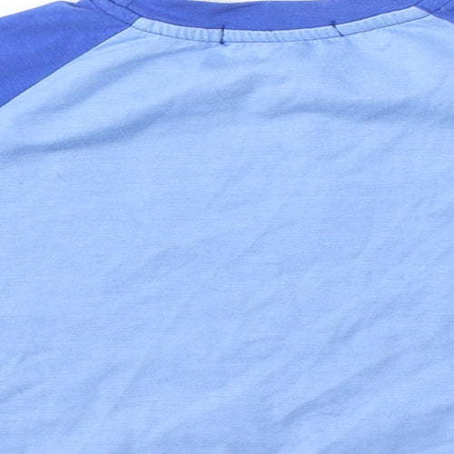 SheIn Womens Blue Polyester Basic T-Shirt Size XS Round Neck - It's My World