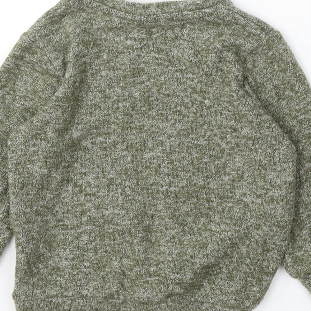 TU Girls Green Polyester Pullover Jumper Size 12-18 Months