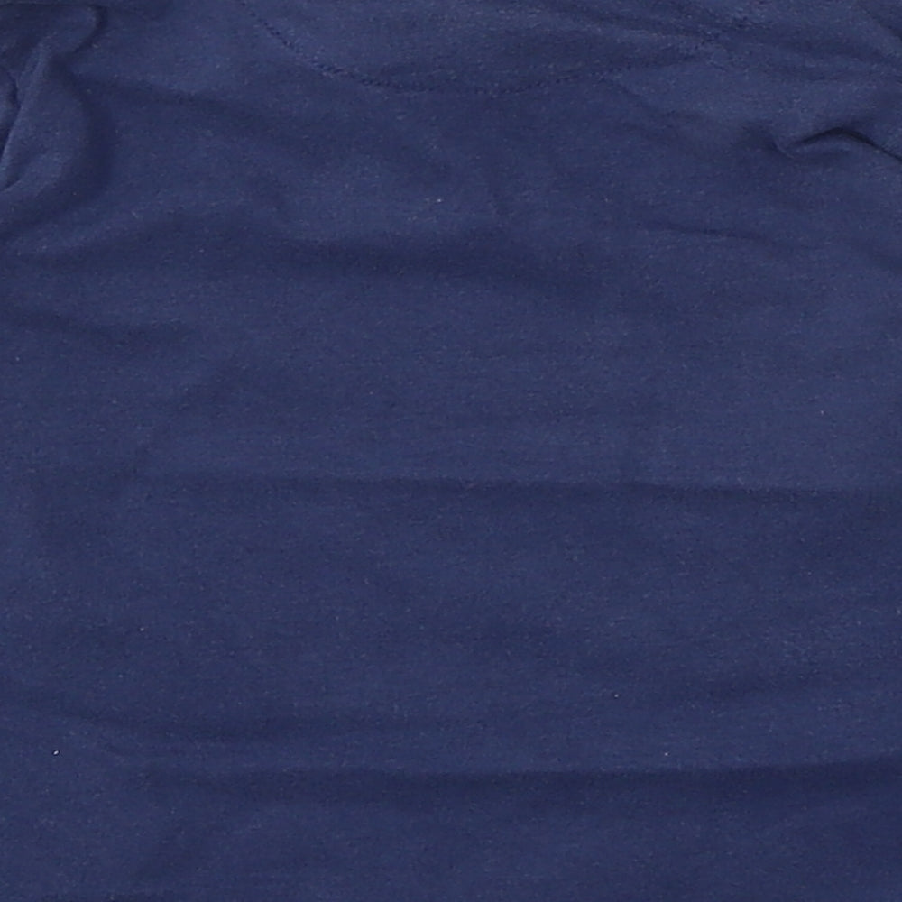 Marks and Spencer Boys Blue Cotton Basic T-Shirt Size 18-24 Months Round Neck - Friends