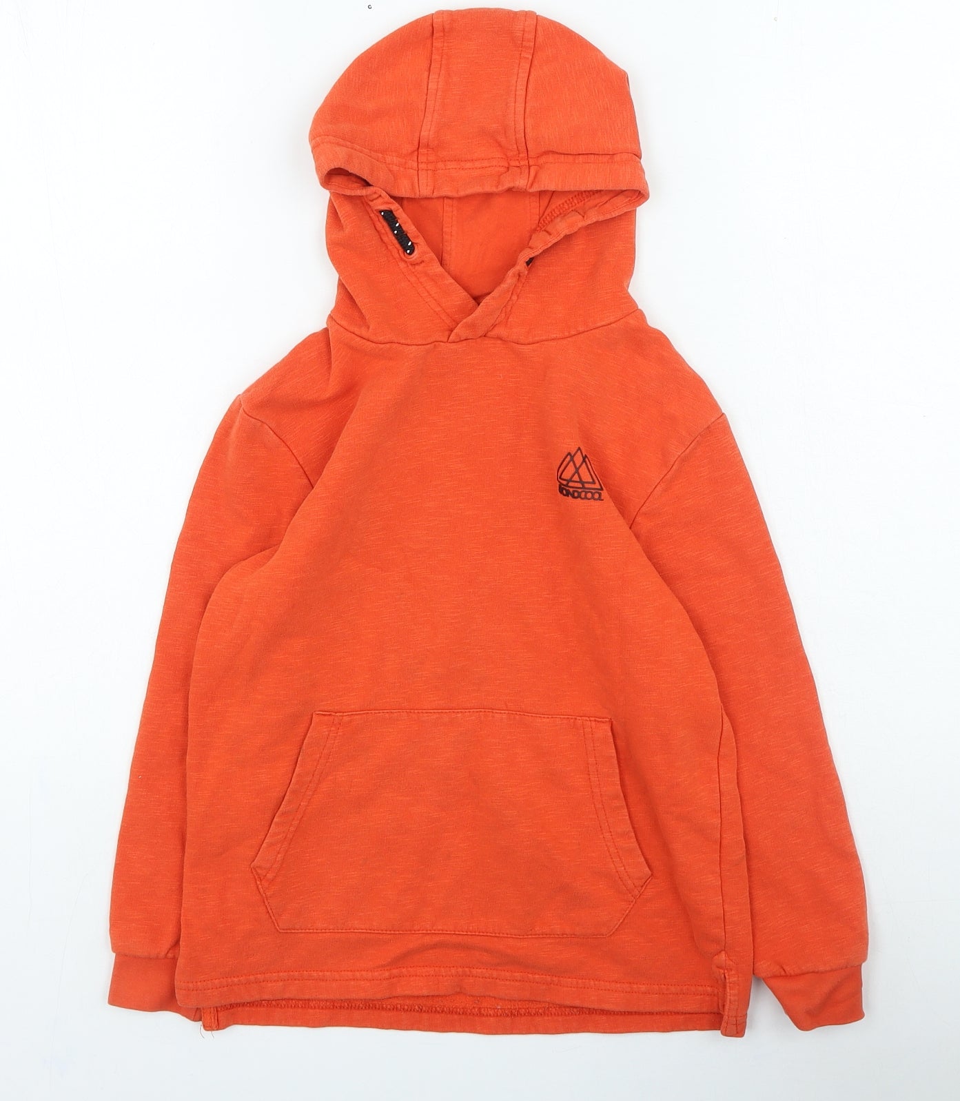 George Boys Orange Cotton Pullover Hoodie Size 8-9 Years Pullover - Beyondcool