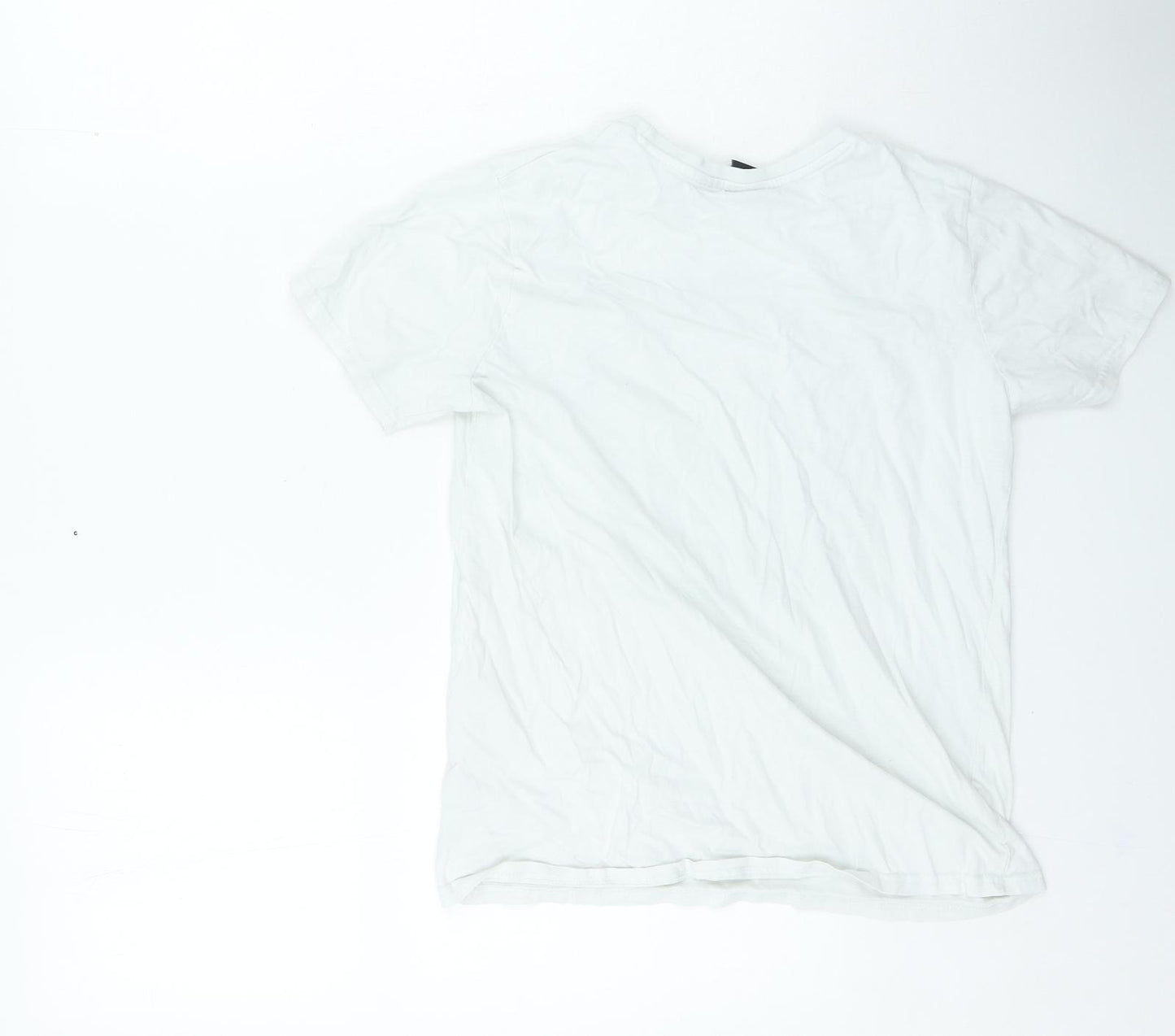 Primark Boys Ivory Cotton Basic Casual Size 11-12 Years Round Neck Pullover - XBOX