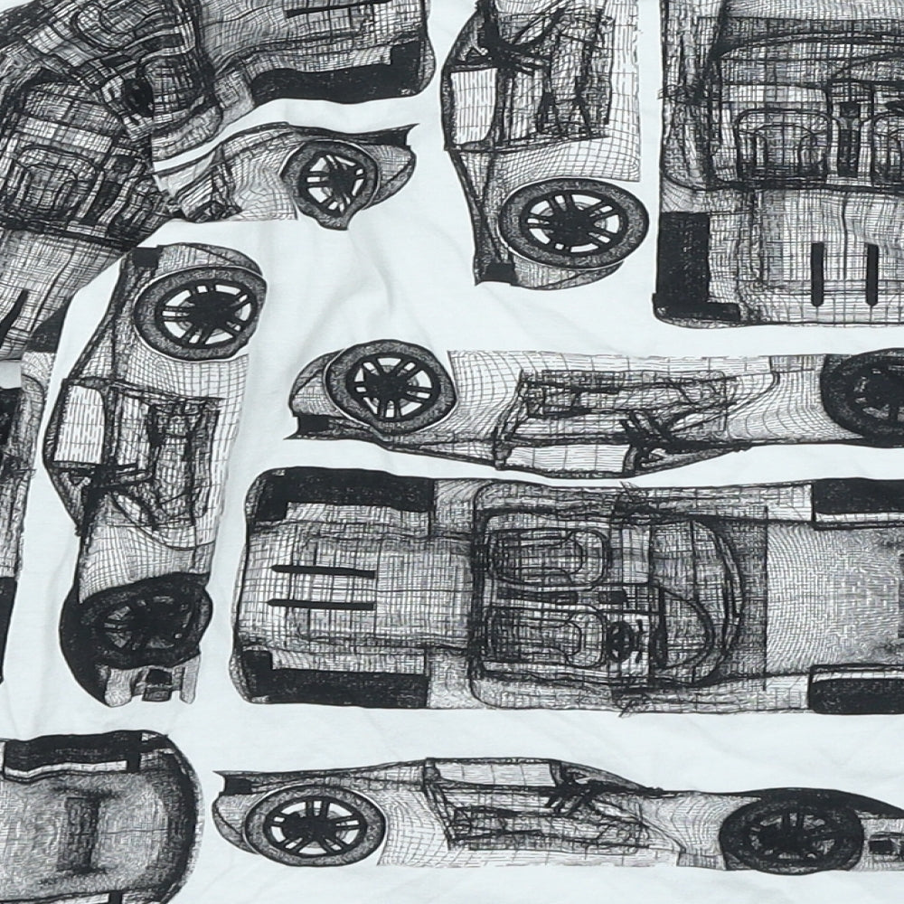 F&F Boys Black Cotton Basic Casual Size 8-9 Years Round Neck Pullover - Cars