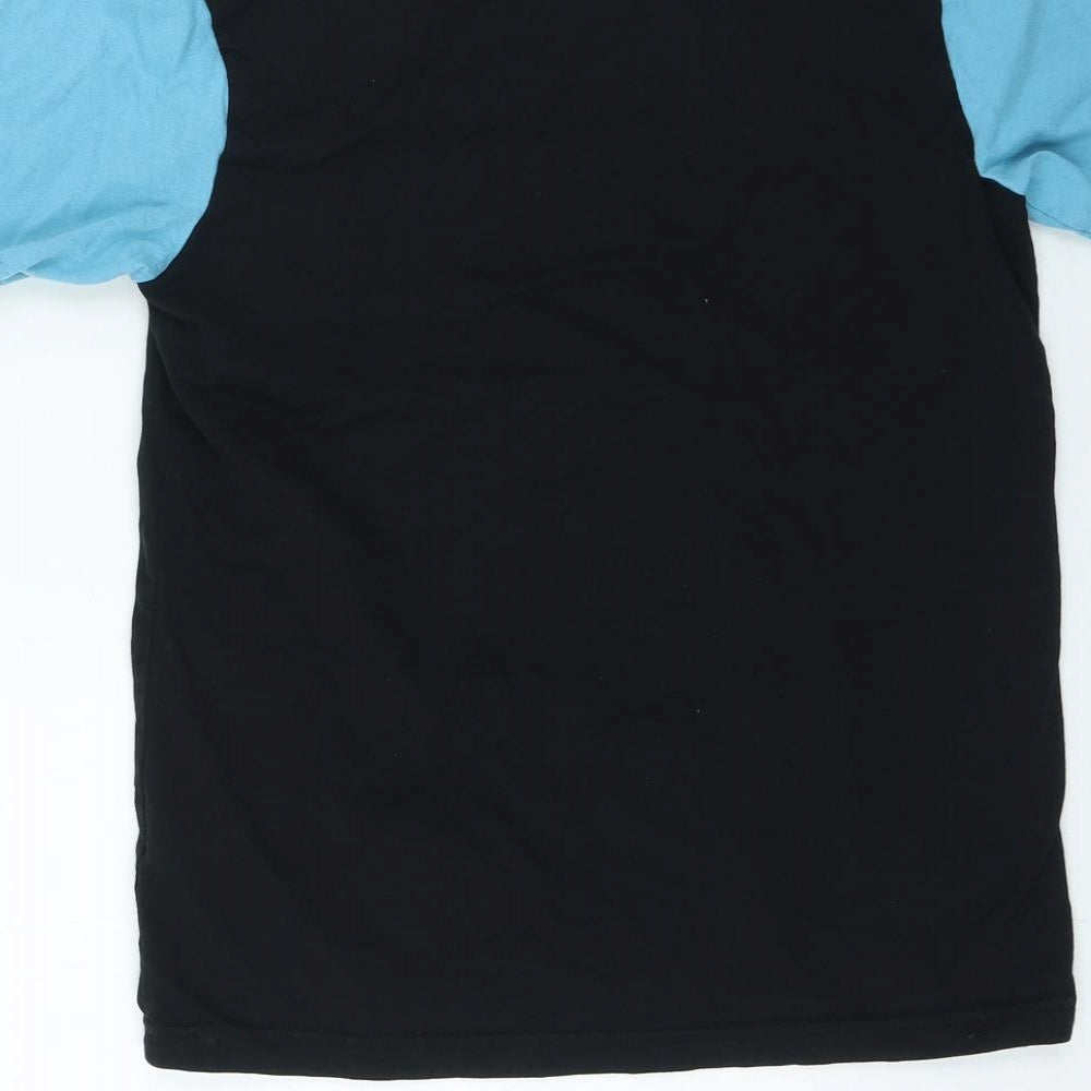 George Boys Blue Colourblock Cotton Basic Casual Size M Round Neck Pullover - Fortnite