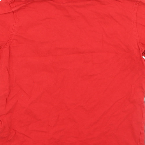 George Boys Red Cotton Basic Casual Size 9-10 Years Round Neck Pullover - Born To Game