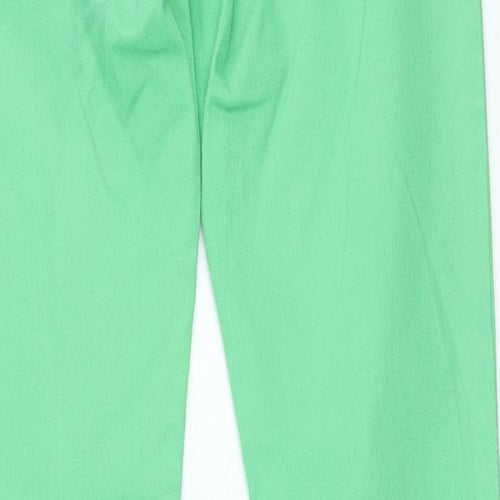 Preworn Womens Green Cotton Straight Jeans Size 32 in L27 in Regular Zip