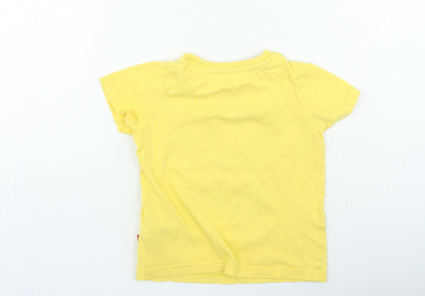 Marks and Spencer Boys Yellow Cotton Basic Casual Size 3-4 Years Round Neck Pullover - The Invincible Iron Man