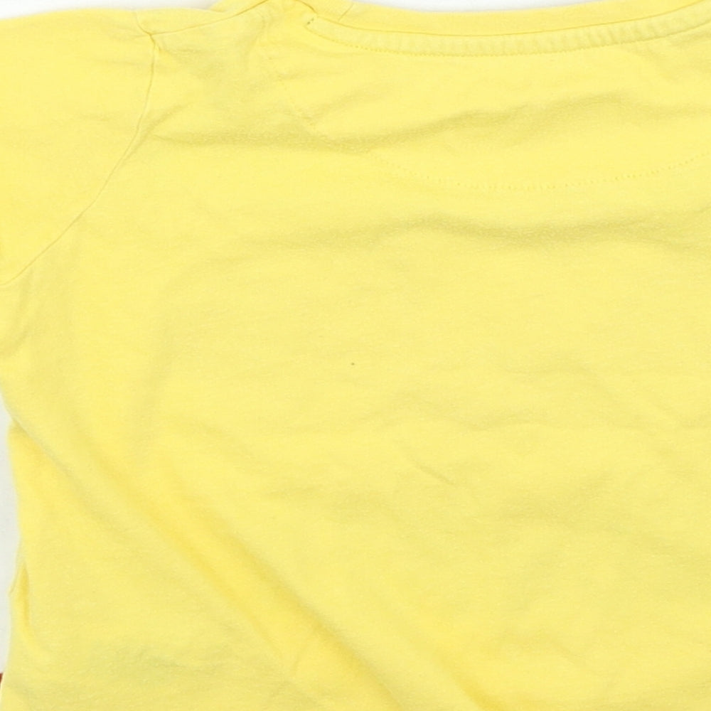 Marks and Spencer Boys Yellow Cotton Basic Casual Size 3-4 Years Round Neck Pullover - The Invincible Iron Man