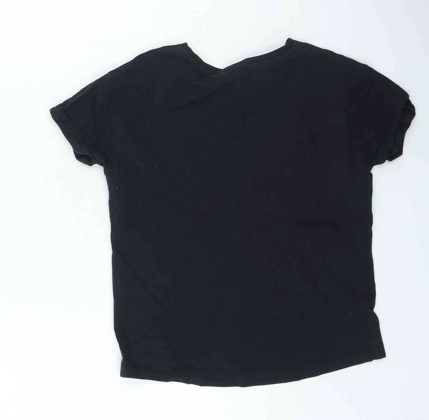 George Boys Black Cotton Basic Casual Size 6-7 Years Round Neck Pullover - Big Bro