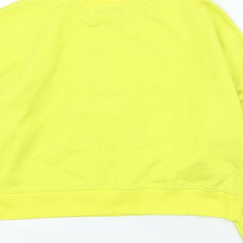 Primark Womens Yellow Polyester Pullover Sweatshirt Size M Pullover