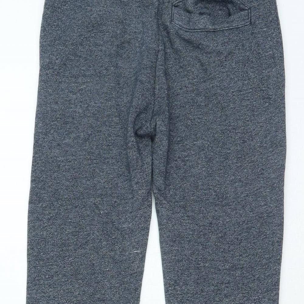 F&F Boys Blue Cotton Jogger Trousers Size 6-7 Years Regular Drawstring