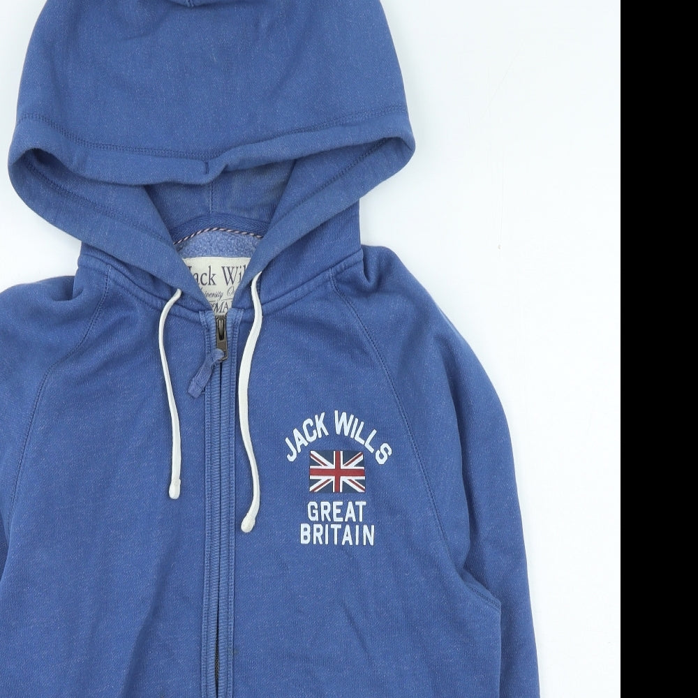 Jack Wills Mens Blue Jacket Size L Zip