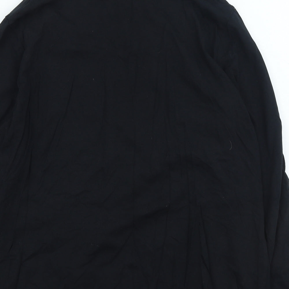 George Womens Black Cotton Basic T-Shirt Size 16 Round Neck - Tickled Pink