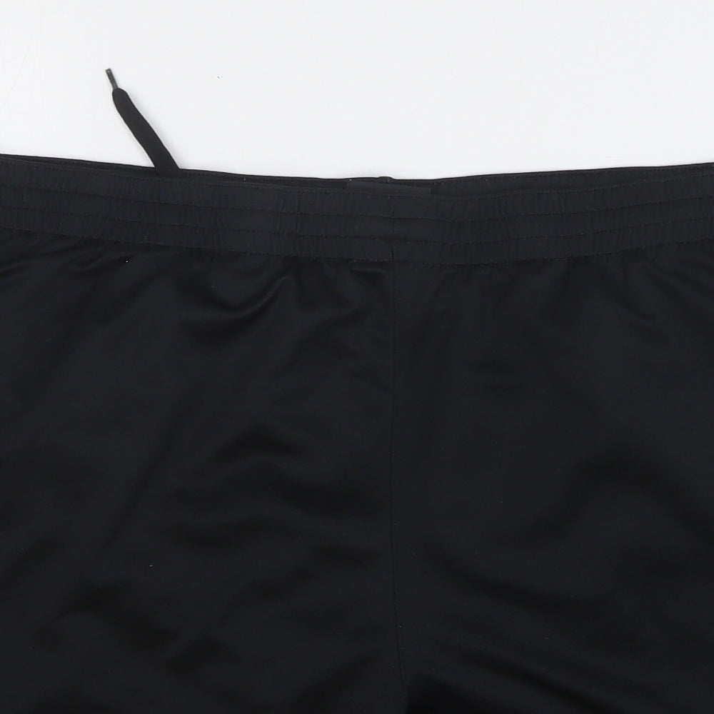 Umbro Mens Black Polyester Athletic Shorts Size 3XL L8 in Regular Drawstring