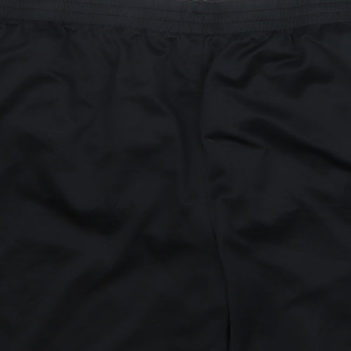 Umbro Mens Black Polyester Athletic Shorts Size 3XL L8 in Regular Drawstring