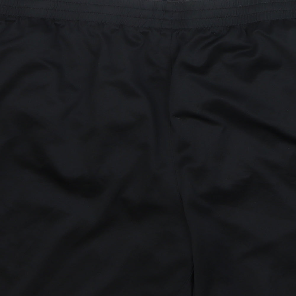Umbro Mens Black Polyester Athletic Shorts Size 3XL L8 in Regular Drawstring