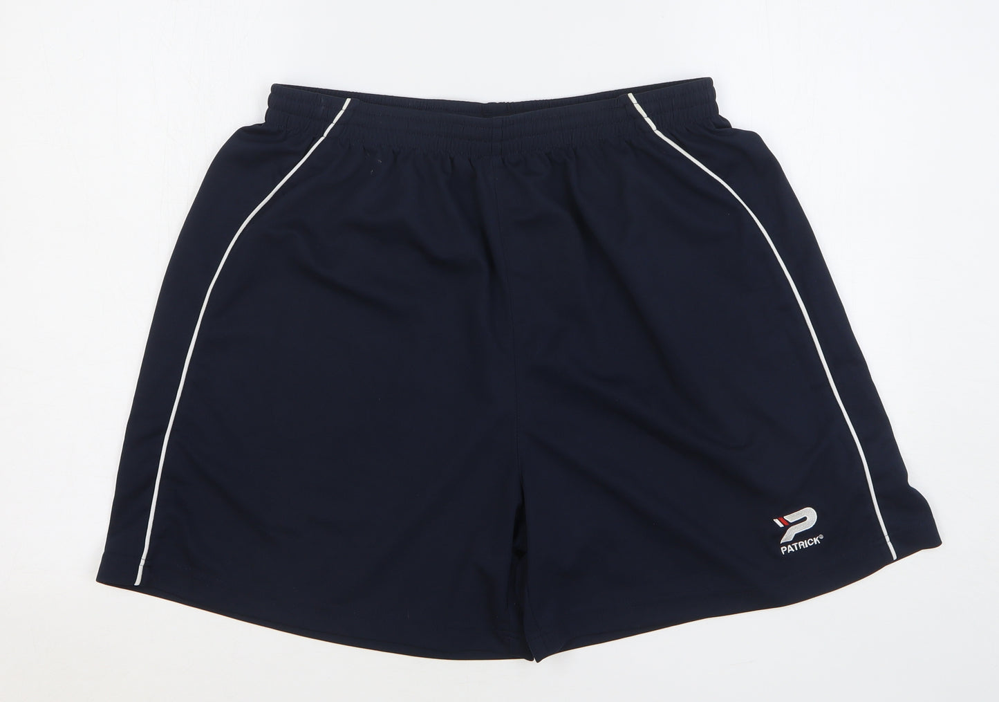 Patrick Mens Blue Polyester Athletic Shorts Size 3XL L6 in Regular Drawstring