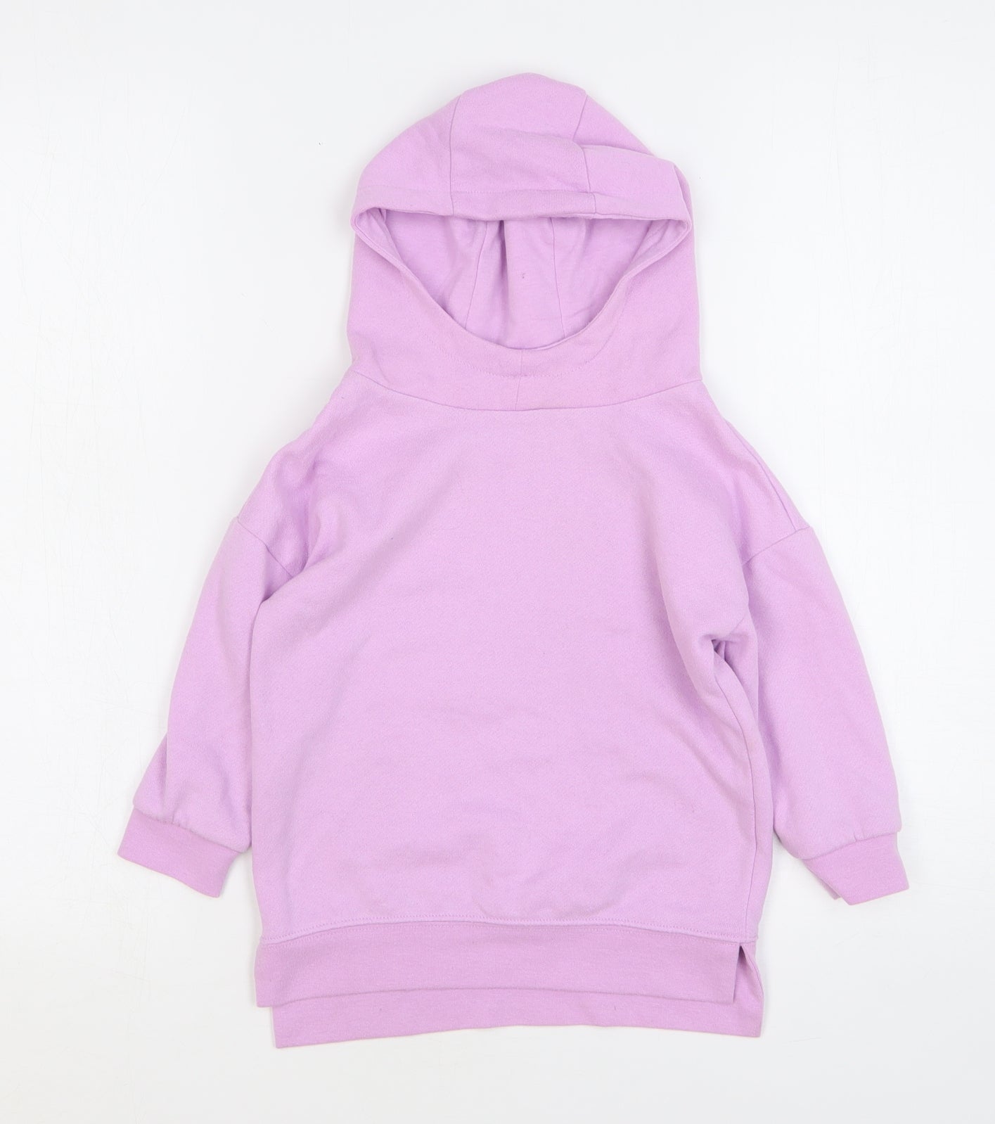 Dunnes Stores Girls Pink Polyester Pullover Hoodie Size 2-3 Years Pullover
