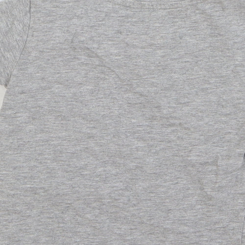 Matalan Boys Grey Cotton Basic T-Shirt Size 18-24 Months Round Neck Pullover - Blippi