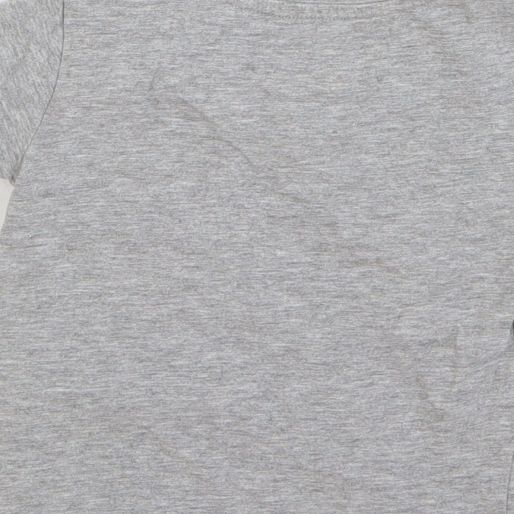 Matalan Boys Grey Cotton Basic T-Shirt Size 18-24 Months Round Neck Pullover - Blippi