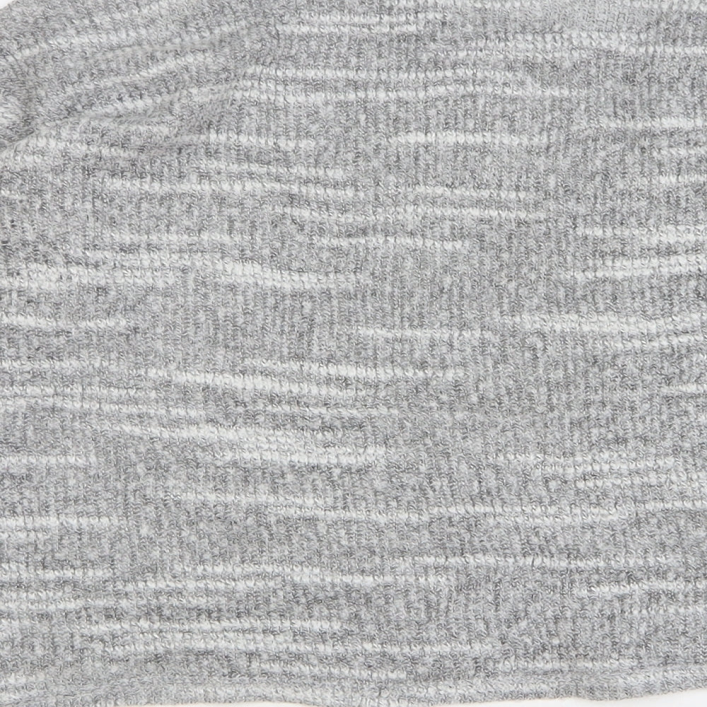 New Look Womens Grey Round Neck Polyester Pullover Jumper Size 12