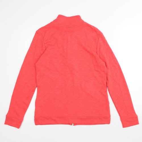 Croft & Barrow Womens Pink Cotton Full Zip Hoodie Size S Zip