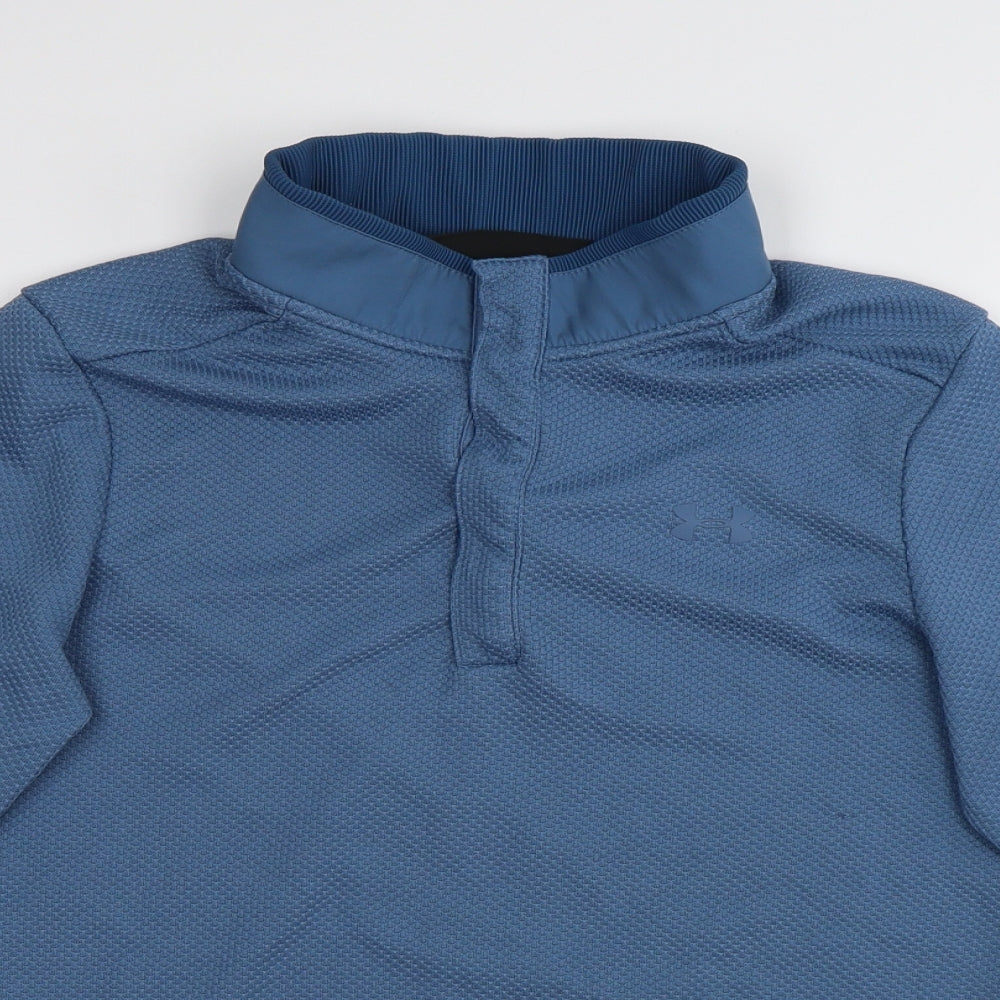 Under armour Mens Blue Polyester Pullover Sweatshirt Size S