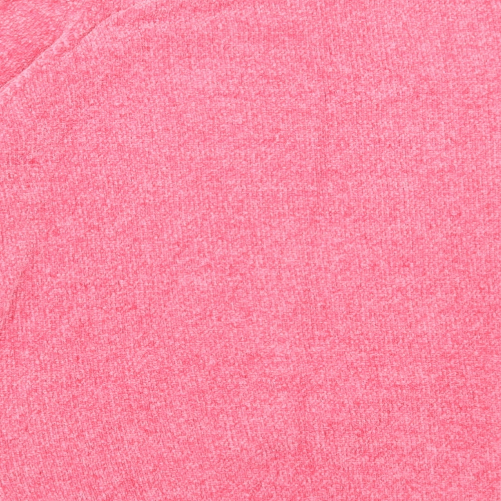 F&F Womens Pink Round Neck Polyester Pullover Jumper Size 14