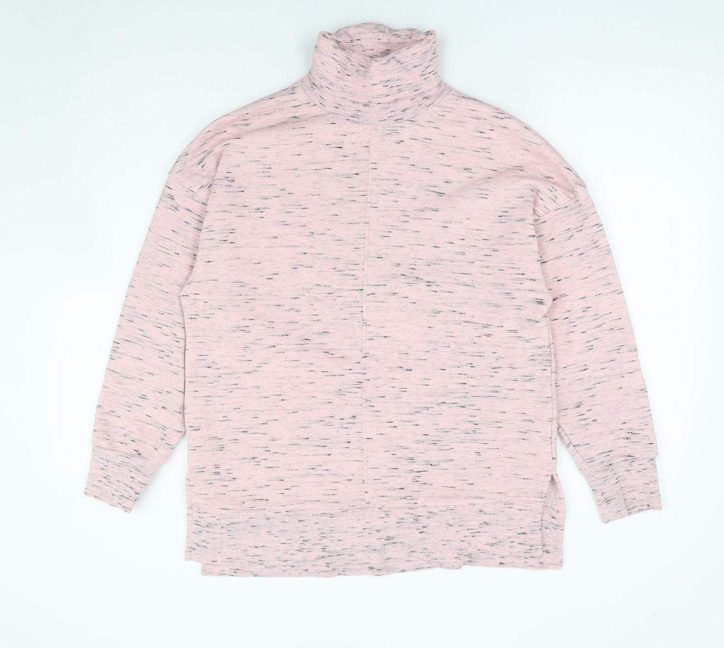 Marks and Spencer Womens Pink Cotton Pullover Sweatshirt Size 12 Pullover