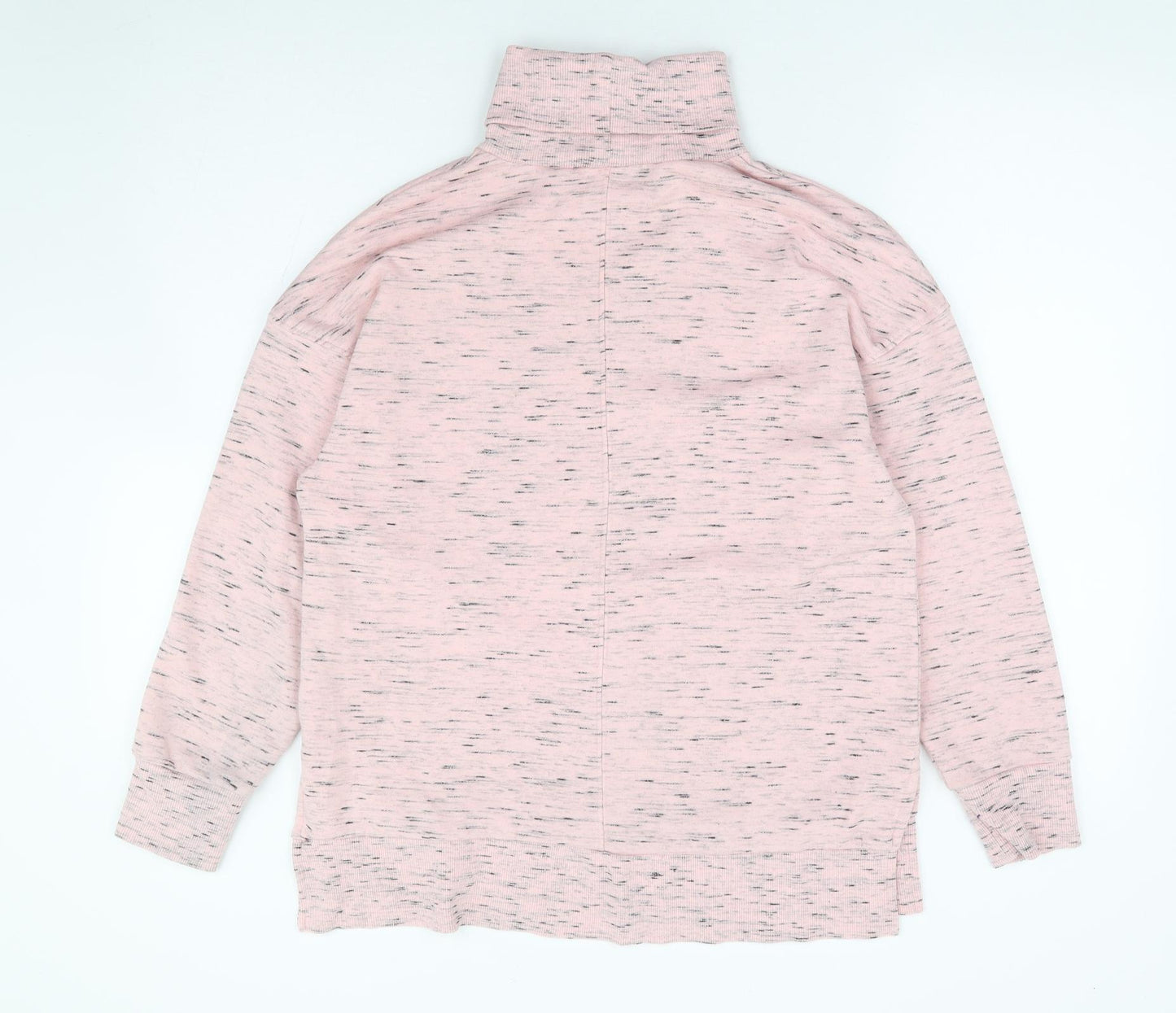 Marks and Spencer Womens Pink Cotton Pullover Sweatshirt Size 12 Pullover