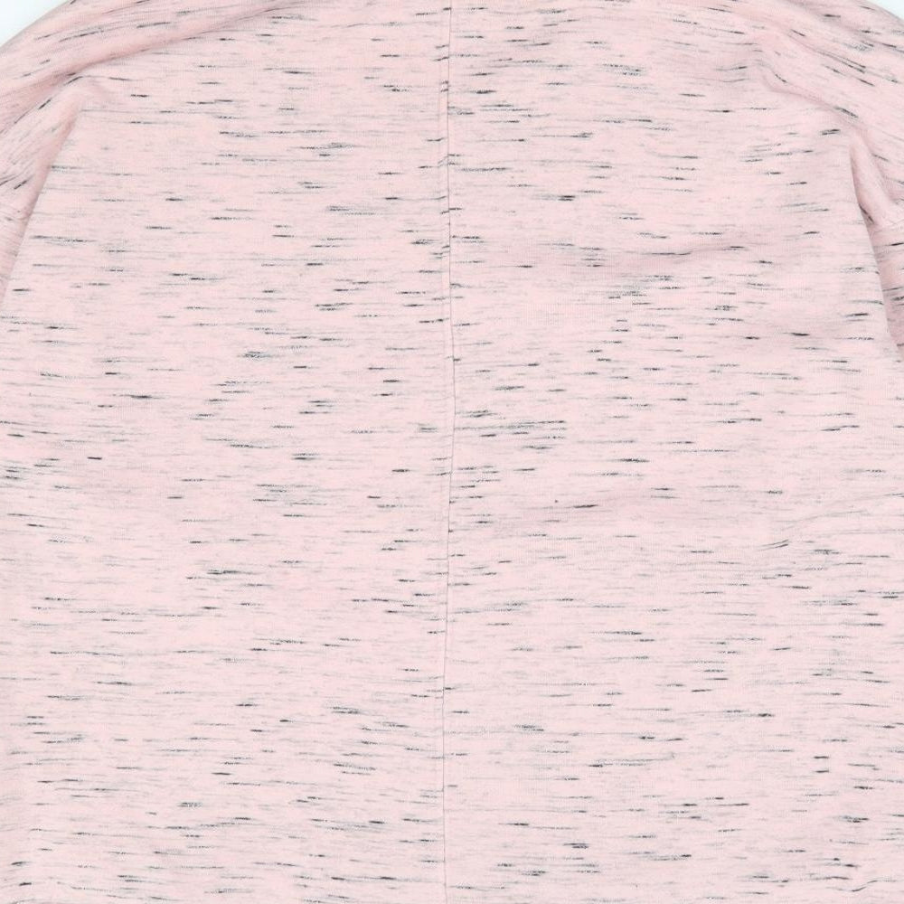 Marks and Spencer Womens Pink Cotton Pullover Sweatshirt Size 12 Pullover