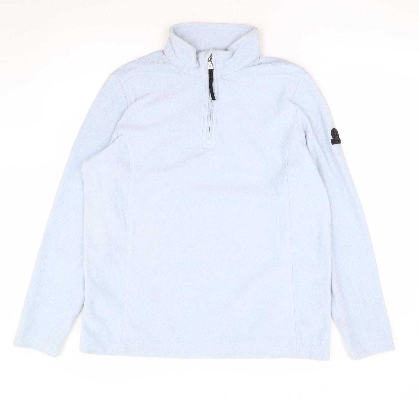 TOG24 Womens Blue 100% Polyester Pullover Sweatshirt Size 14 Zip