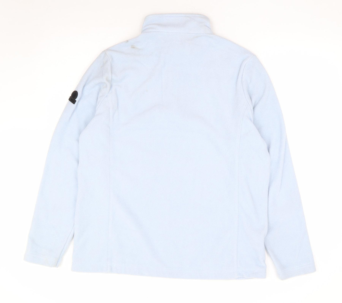 TOG24 Womens Blue 100% Polyester Pullover Sweatshirt Size 14 Zip