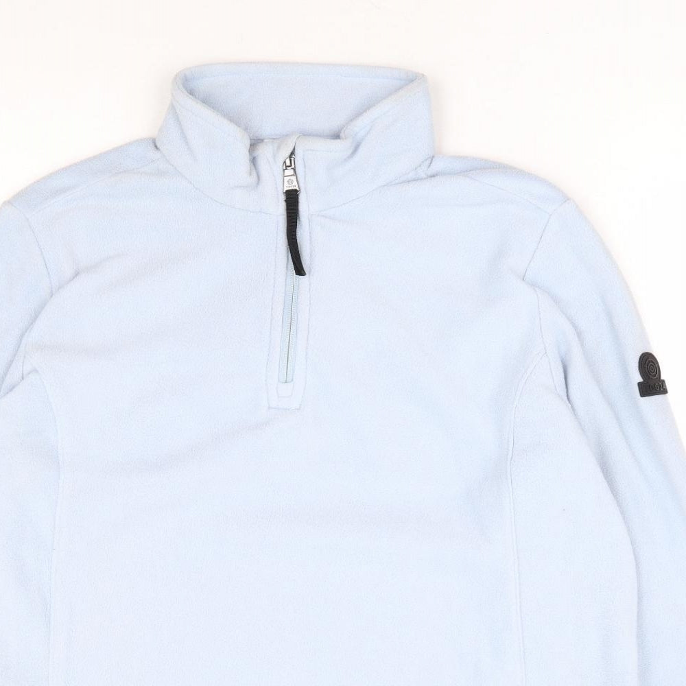 TOG24 Womens Blue 100% Polyester Pullover Sweatshirt Size 14 Zip
