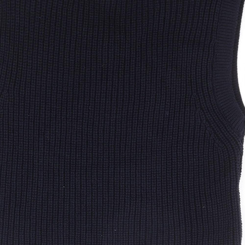 Urban Outiftters Womens Black V-Neck Cotton Vest Jumper Size S