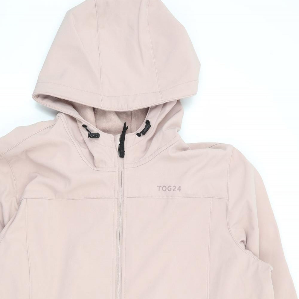 TOG24 Womens Pink Rain Coat Jacket Size 24 Zip