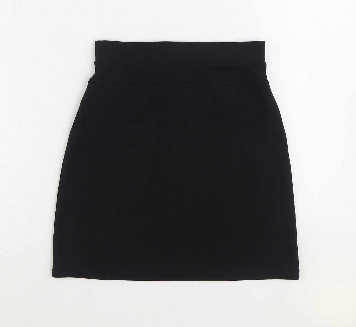 NEXT Girls Black Polyester A-Line Skirt Size 13 Years Regular Pull On
