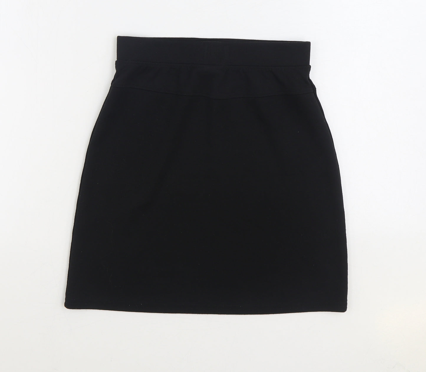 NEXT Girls Black Polyester A-Line Skirt Size 13 Years Regular Pull On