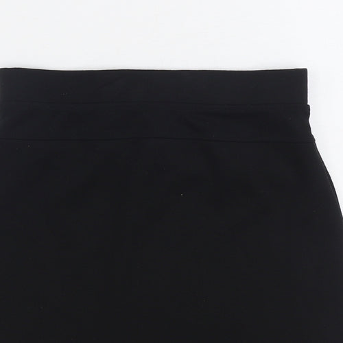 NEXT Girls Black Polyester A-Line Skirt Size 13 Years Regular Pull On