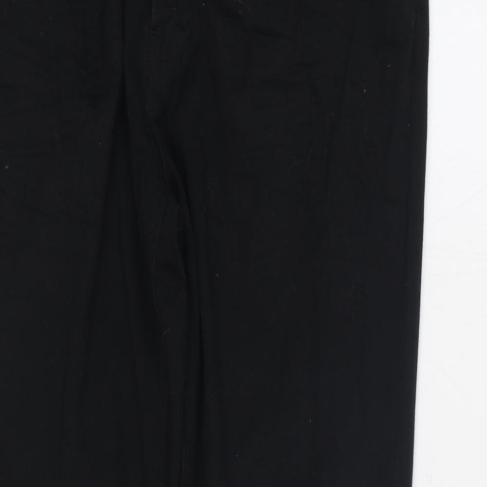 George Womens Black Cotton Skinny Jeans Size 14 L32 in Regular Zip