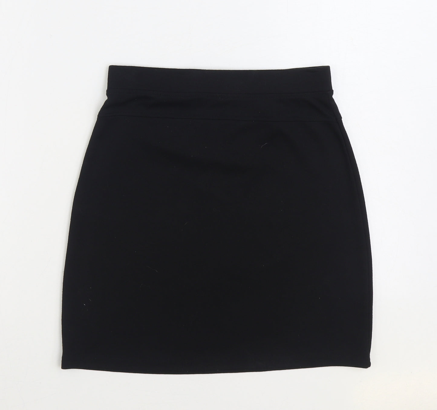 NEXT Girls Black Polyester A-Line Skirt Size 13 Years Regular Pull On