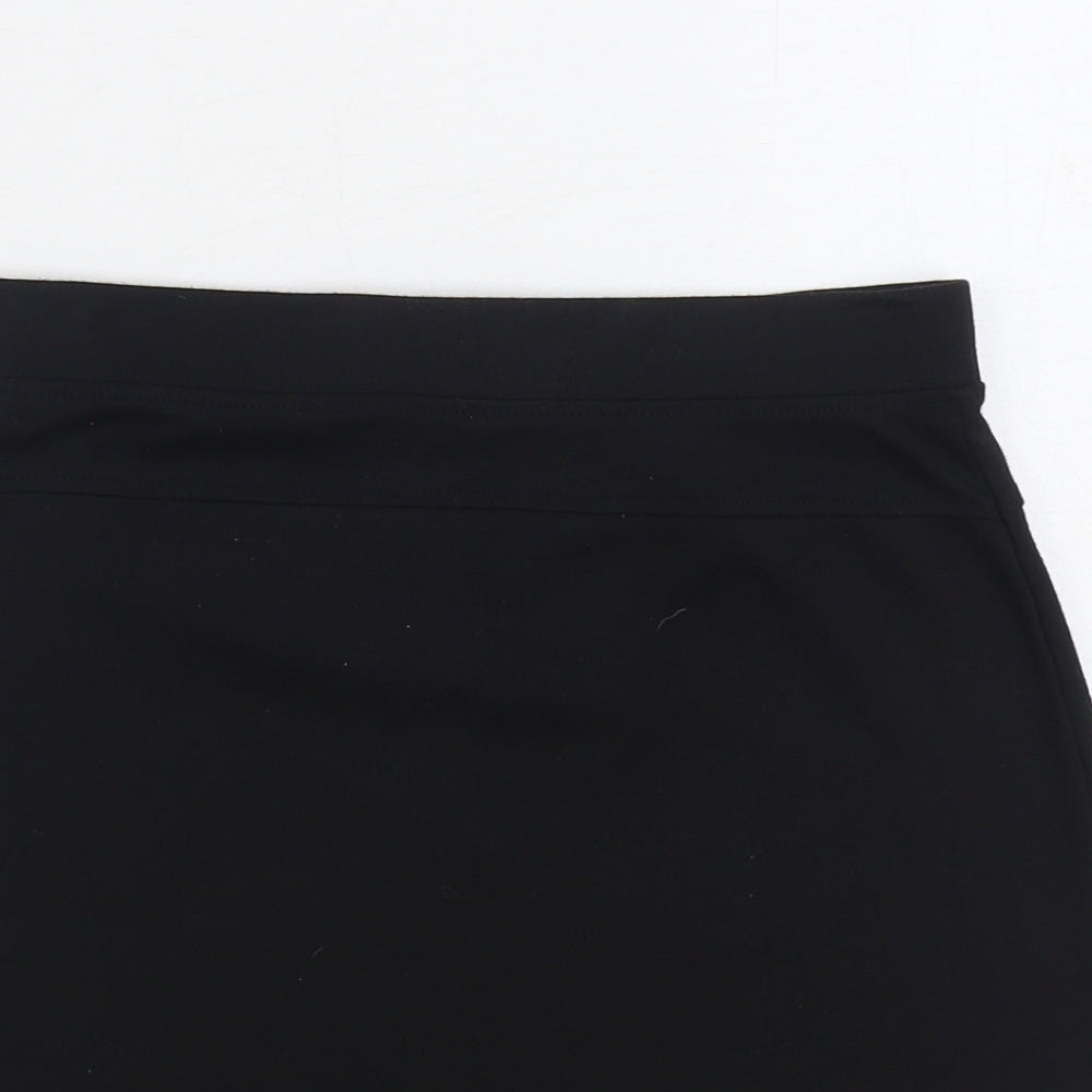NEXT Girls Black Polyester A-Line Skirt Size 13 Years Regular Pull On